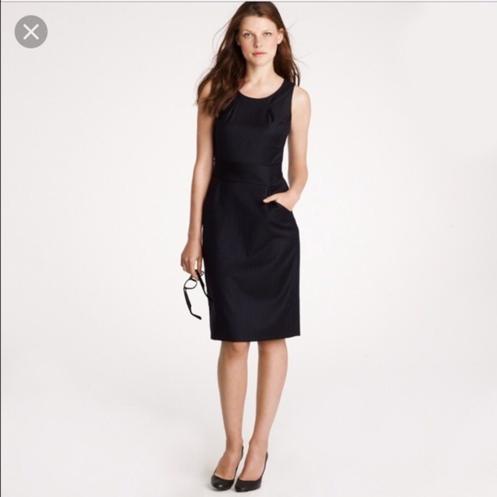 J. Crew Emmaleigh Super 120s Wool Dress